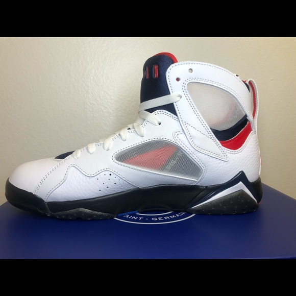 Jordan 7 Retro Paris Saint-Germain Sz 9 CZ0789-105 - Picture 4 of 7